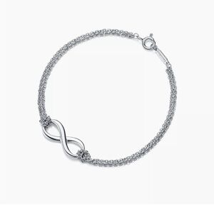 Tiffany silver infinity bracelet